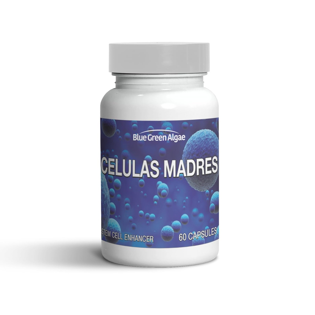 Stem Cell - Celulas Madres Supplement for Anti- Aging & Longevity, Non- GMO, Gluten- Free, Vegetariske Kapsler, 60 Greve