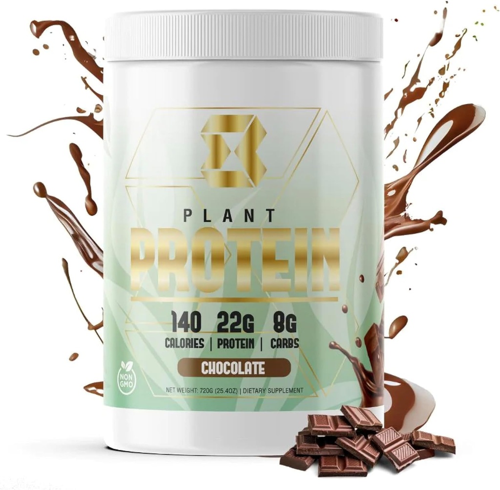 Motiv- 8 Plantebaseret protein, 22g Pea Protein, 140 kalorier, Forbedringer Inddrivelse, Protein Snack Meal udskiftning (20 Servere, Chokolade)