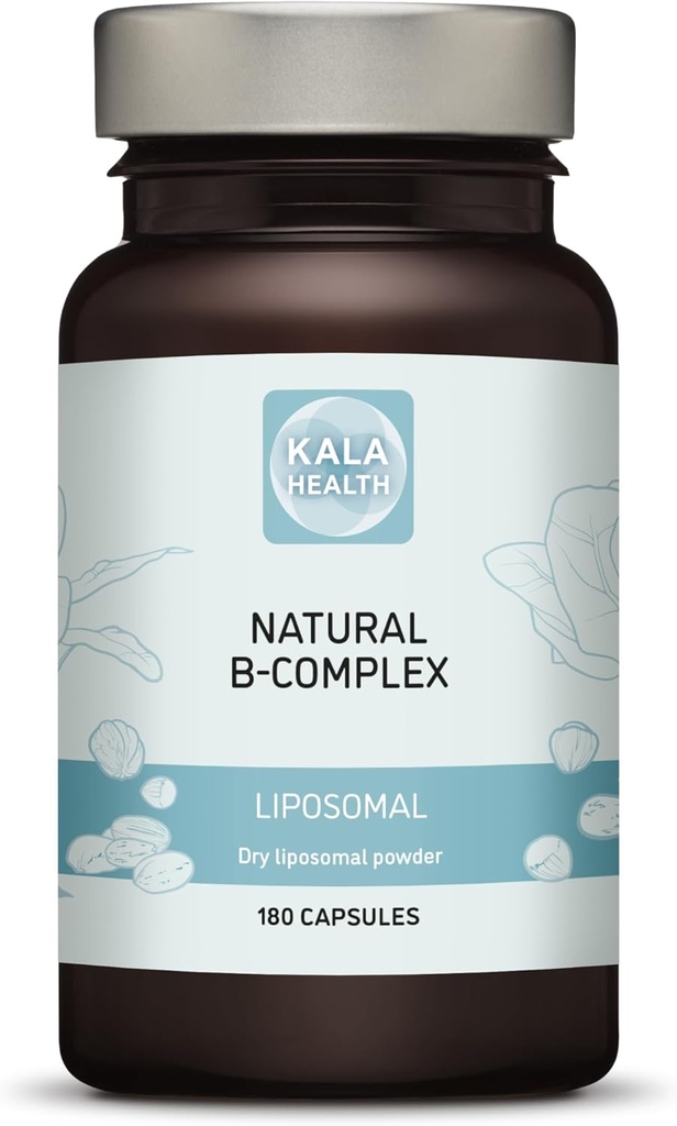 Naturlige Liposomal B komplekse kapsler med alle 6 vigtige B vitaminer (180)