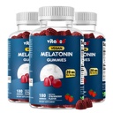 Melatonin 20mg Gummies - 180 Count - Drug Free - Natural Strawberry Flavor - Vegetarisk, Non- GMO, Gluten Free (3 flasker)