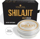 Sonatural Shilajit Pure Himalayan Organic - 30g Gold Grade 100% Pure Shilajit Resin med Fulvic Acid & 85 + Trace Minerals Complex for Energy & Immune Support, (2 Måneders Tilgang)