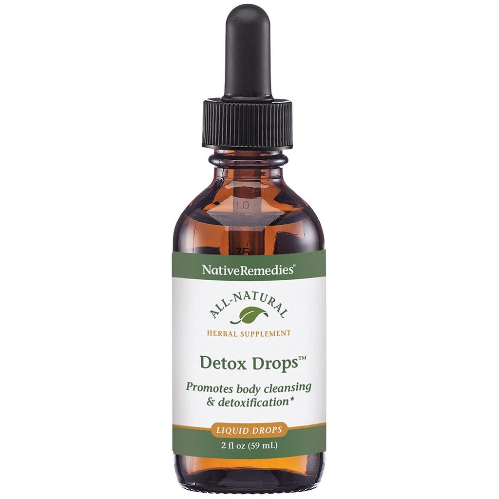 NativeRemedies Detox Drops - Alle naturlige herbal supplement fremmer systemisk kropsscanning, Toxin Release og lever funktion og afgiftning - 59 ml