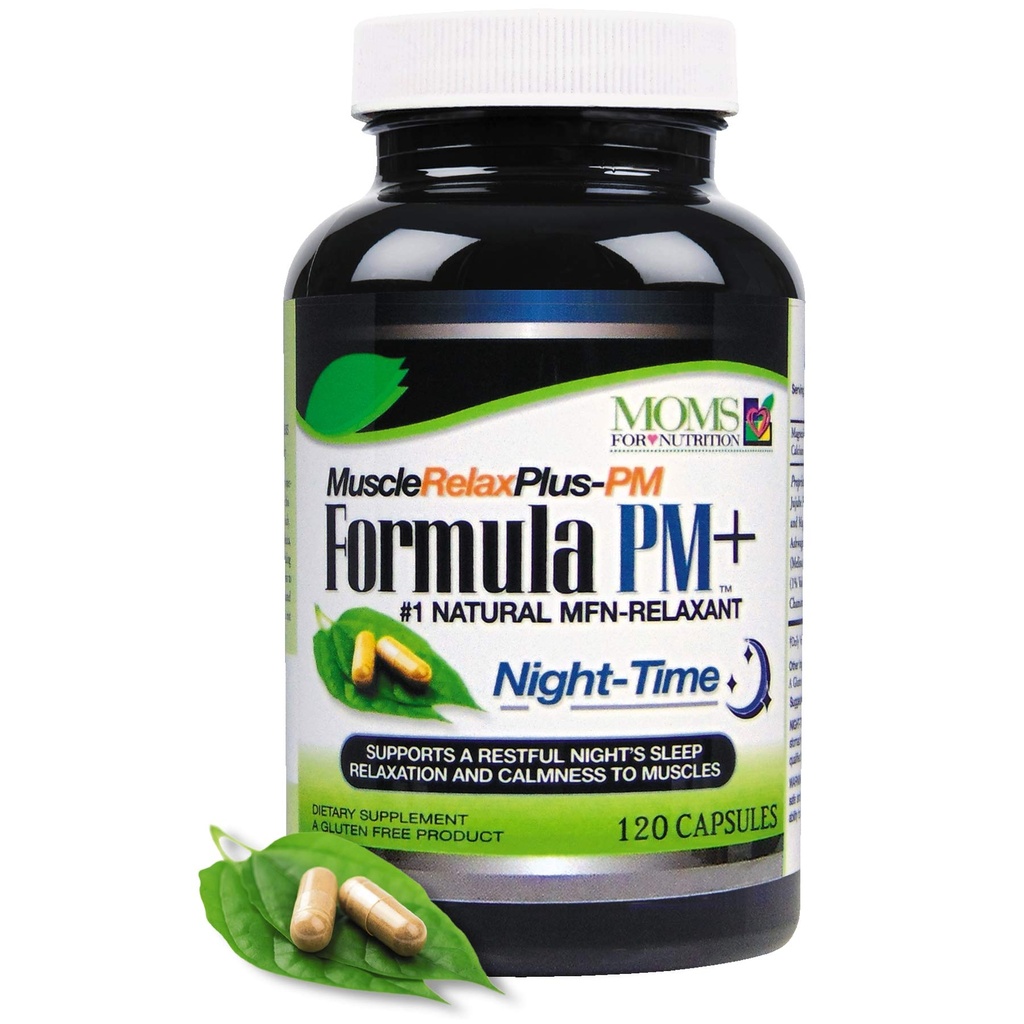 Alle naturlige muskel Relax Formel PM Plus - Over 1.150 Milligram Support - Night-Time Afslapper - Maksimal styrke Naturlig Afslapning - Kapsler (120 Tæl)
