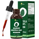 Organic Soursop Graviola Leaf Extract Liquid Drops Name 124; Soursop Bitters Liquid # 124; High Absorption, Enhanced Bioavailability # 124; Vegan, Non- GMO, Gluten Free Memory # 124; ImmunSupport # 124; 1 Fl Oz
