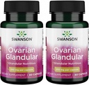Swanson Ovarial Glandulus - Naturligt supplement til fremme af kvinders Glandulær Sundhed & Balance Support - Sourced from Premium Bovine Tissue to Support Wellness - (60 kapsler, 250 mg hver) (2 pakke)