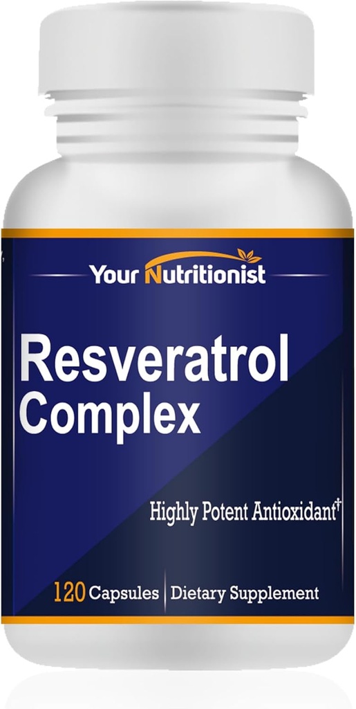 Resveratrol Complex Potent Antioxidanter, 120 kapsler, 60 dage