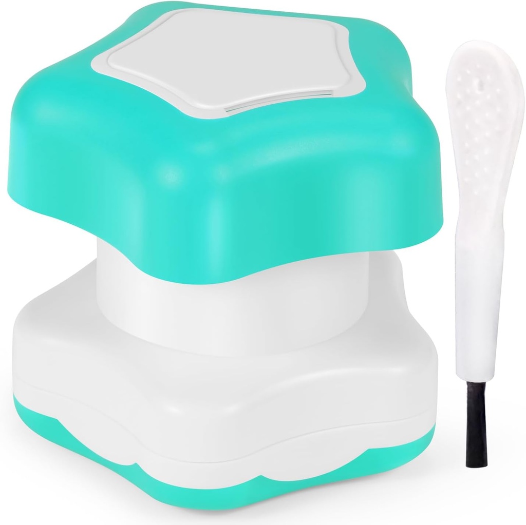 Johnbee Pill Crusher, Pill Grinder Fine Powder Extremely Fine. Lageret. Pil Knusere til ældre, Familie og Kæledyr. Silicone kanter. Grind multiple piller på én gang - Rengøring børste (Cyan)