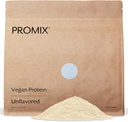 ProMix Nutrition Plant- Based Vegan Protein Powder, Unflavored - Pea Protein & Vitamin B- 12 - Post workout Fitness & Nutrition Shakes, Smoothies, Bagning & Madlavning Opskrifter - 2,5 Pund (pakke med 1)