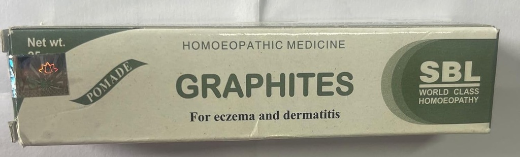 SBL Homøopatiske Graphites Salve (25g), Nyttig i Eksem (Wet and Dry), Dermatitis,
