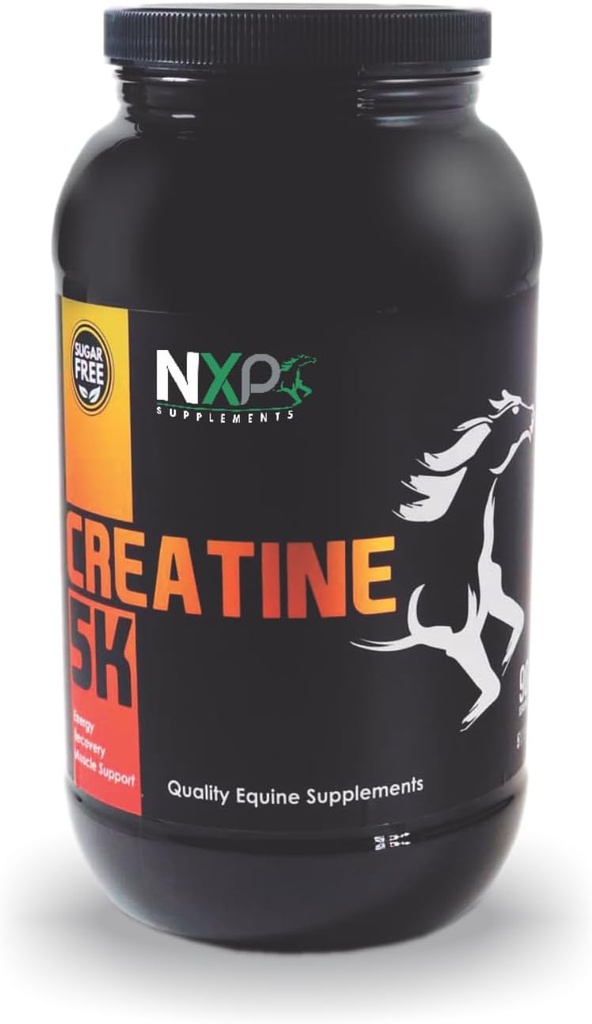 Creatin 5K - Energy Muscle Support Inddrivelse Power Strength Endurance Stamina Kosttilskud til heste 5 LB (90 Servere)