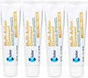 Globe (4 Pack) Førstehjælp Antibiotisk Scar Minimizing Paining-Relief, Anti- Itch Salve med Neomycin, Bacitracin Zink, Pramoxine HCl & Polymyxin B, for Minor Cuts, Scrapes & Burns