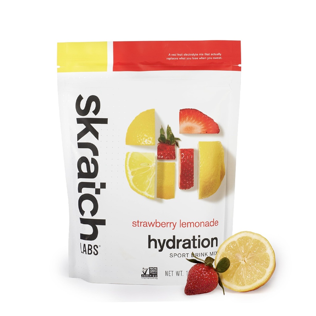 Skrattch Labs Hydration Pulver • 124; Sport Drink Mix • 124; Elektrolytter Pulver til motion, Endurance, og ydeevne • 124; Jordbær Lemonade • 124; 20 Servering • 124; Non- GMO, Vegan, Kosher