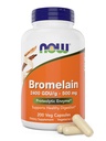 Nu bromelain 500 mg, 200 Veg kapsler - Natural Ananas, Proteolytic Enzyme Supplement, 2400 GDU