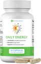Bens Natural Health Daily Energy B- Vitamin Complex med TMG og Zink til naturlig energi, stress, Focus & immunforsvar, 30 kapsler