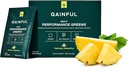 Gainful Daily Performance Green Powder, Kokos Ananas, Gut Sundhed, Energi, Fokus og Immun Support med L Theanine, Organic Green, Chlorella, Ingefær, Green + Adaptogen Drink Mix, 28 Pakker