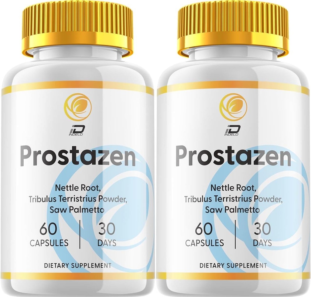 Prostazen Supplement for mænd - Prostazem Advanced Energy Pills, Prostazn Maksimal styrke Kosttilskud Prostazen for mænd sundhed supplement, anmeldelser (2 Pack - 120 kapsler)
