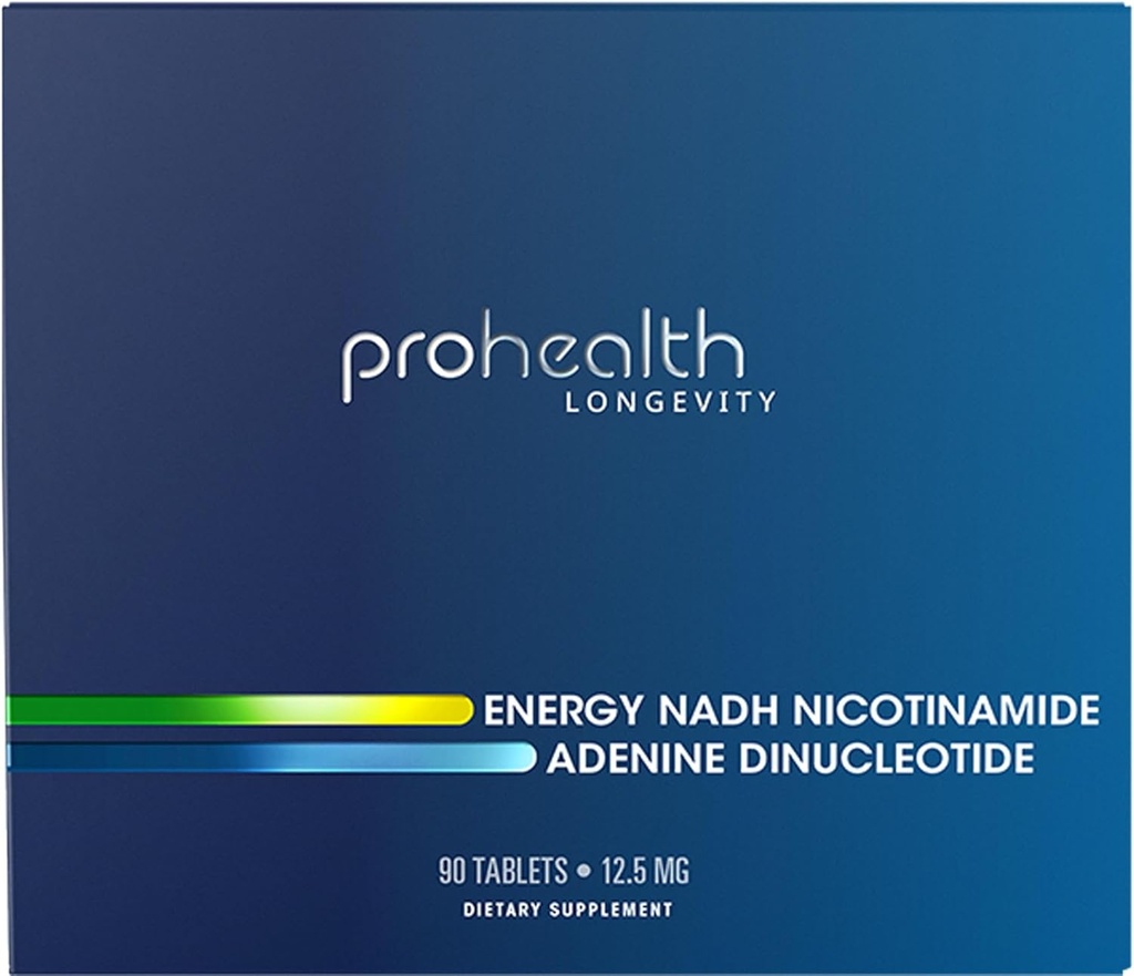 Energy NADH - Boost NAD (12.5 mg, 90 Tablets) Boost Energy, Mental Clarity, Alertness and Concentration | Unique Cellulose Matrix Coating for Enhanced Absorption | Gluten Free | Dairy Free