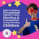 LOVEBUG Probiotika til børn - Probiotiske Chewables med Prebiotic Fiber for alder 4 +, Daglige børns Gut Sundhed & fordøjelsesstøtte supplement, Sugar- Free Berry Flavor, 60 Greve