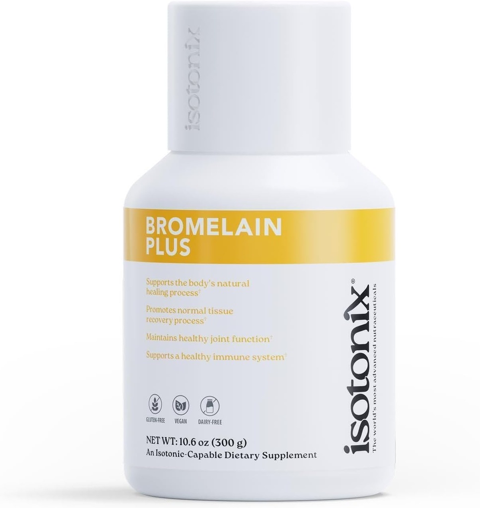 Isotonix Bromelain Plus - proteaseenzymer, White Willow bark & bromelain fremme fælles sundhed. Non- GMO, Gluten Free. by Market America (30 Servere)