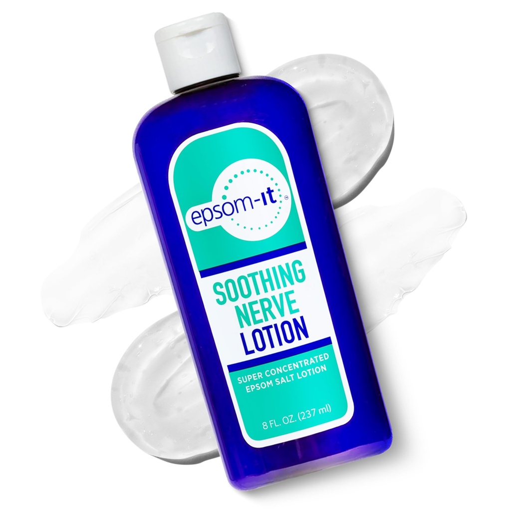 Epsom- - lindrende nerve lotion - Epsom Salt Magnesium lotion, topisk Magnesium Cream med Capsaicin & Arnica til at give Comfort for ben, knæ og fødder, 8.0 oz.
