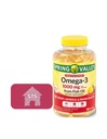 Spring Valley Omega-3 fra Fish Oil, 1000 mg, 120 Greve + STS Sticker.