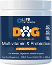 Life Extension Dog Multivitamin & Probiotika - Hundemad supplement til total sundhed, fordøjelse og immunforsvar - Vitaminer, Probiotiske Blend, Colostrum (Bovine) - 90 Soft Chews