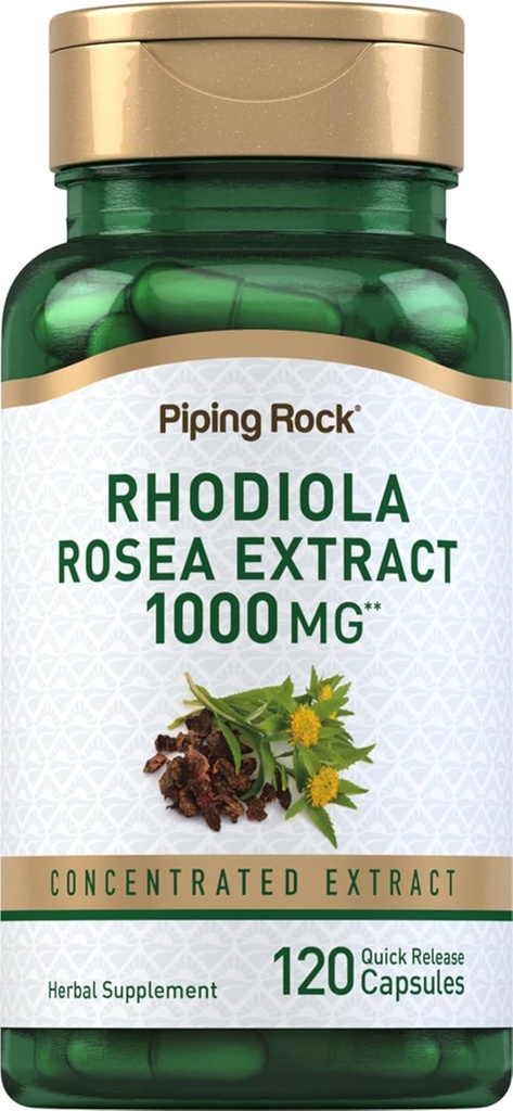 Piping Rock Rhodiola Rosea Extract Supplement: 124; 1000mg
