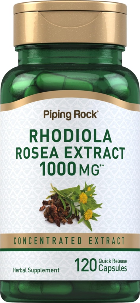 Piping Rock Rhodiola Rosea Extract Supplement: 124; 1000mg
