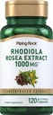 Piping Rock Rhodiola Rosea Extract Supplement | 1000mg | 120 Capsules | Concentrated Herbal Root | Non-GMO, Gluten Free