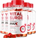 (5 Pack) Vital Surge MAX, VitalSurge Gummies MAX for Men Support, 1050 MG Advanced Max Strength Formula, VitalSurge MAX Male Performance, Vital SurgeMAX Mens Gummies