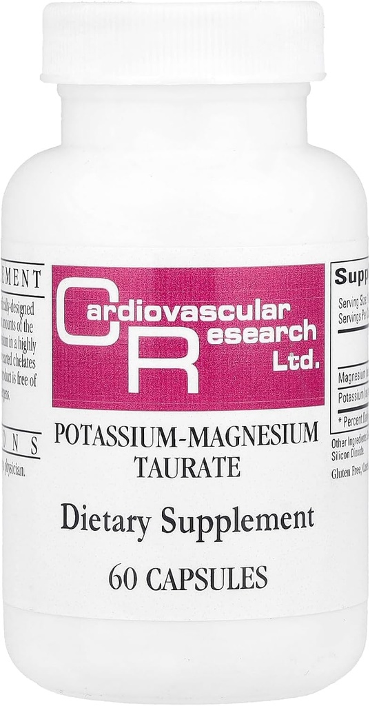 Kardiovaskulær forskning Magnesium- Kaliumtaurat 60 Tælling