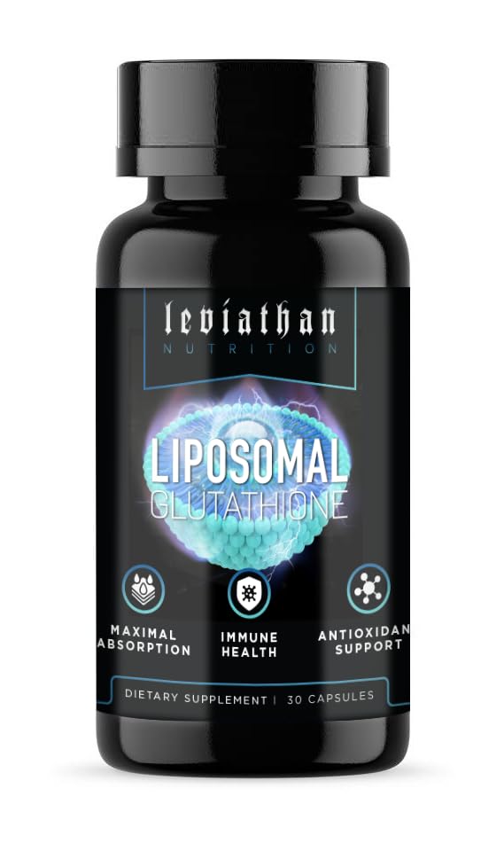 Leviathan Nutrition Liposomal Glutathion Kapsler, 30 Greve, Maximal Absorption, Immunsundhed, Antioxidant Support