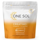 One Sol Creatin for Women Booty Gain, All Natural Women 's Creatin Powder w Creapure & Leucin, Forøg Lean Muscle Mass, Reducere inddrivelse tid, fremmer hjerne & ben sundhed (Unflavored, 60 Serveringer)