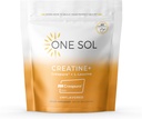 One Sol Creatin for Women Booty Gain, All Natural Women 's Creatin Powder w Creapure & Leucin, Forøg Lean Muscle Mass, Reducere inddrivelse tid, fremmer hjerne & ben sundhed (Unflavored, 60 Serveringer)