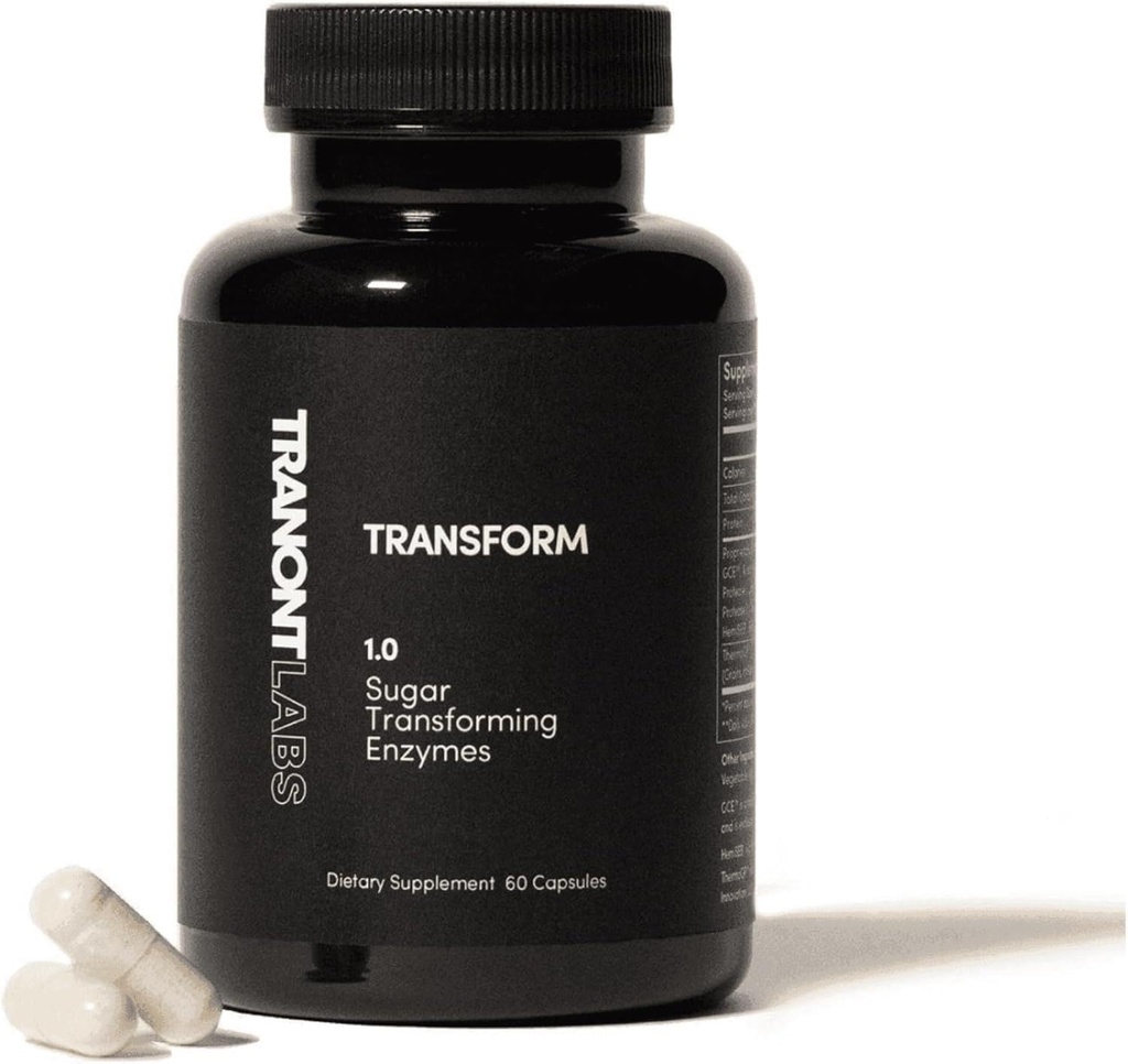 Tranont Transform Mex124; 60 Kapsler Mex124; Understøtter total sundhed og kan støtte hudpleje Mex124; Energi Booster Supplement 124; Plantbaserede Enzymer for Sundhed og Wellness Mex124; Understøtter Mental Klarhed og Fokus