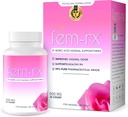 HPD Rx Fem- Rx Boric Acid Vaginal Supposites for Women - Help Balance Vaginal pH, Eliminere Vaginal Odor - Dr. Formuleret Feminin Health Support - 30 Kapsler Pack med 1