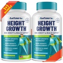 (Pack of 2) Højde Vækst Maximizer - Lavet i USA - Naturlig Højde Stigning Booster & Bone Vækstpiller - Grow Taller Supplement for voksne, Teens & Kids - Vitaminer for drenge og piger til at få højere