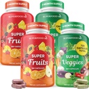 Superfood Fruit and Veggie Supplement - Frugt og Veggie Kapsler 100% Hele Super Frugt og Super Vegetabilske Kosttilskud & Vitaminer, med Olive Leaf (720 Greve (pakke med 4))