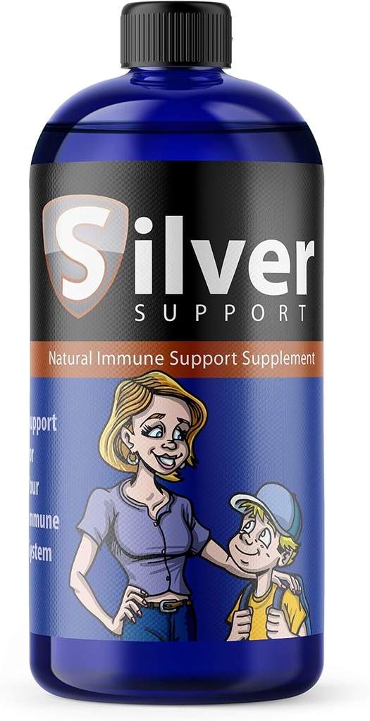 Nano Ionic Silver Technology - Liquid Immune Booster for All Ages and Pets - Cutting-Edge 10 ppm Formula Enhances Wellness - 32oz