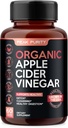 100% Organic Raw Apple Cider Vinciferkapsler - Natural Detox Gut Cleanse & Sund fordøjelse - Smagløs & let at synke - Ekstra styrke ACV piller - 1000 mg