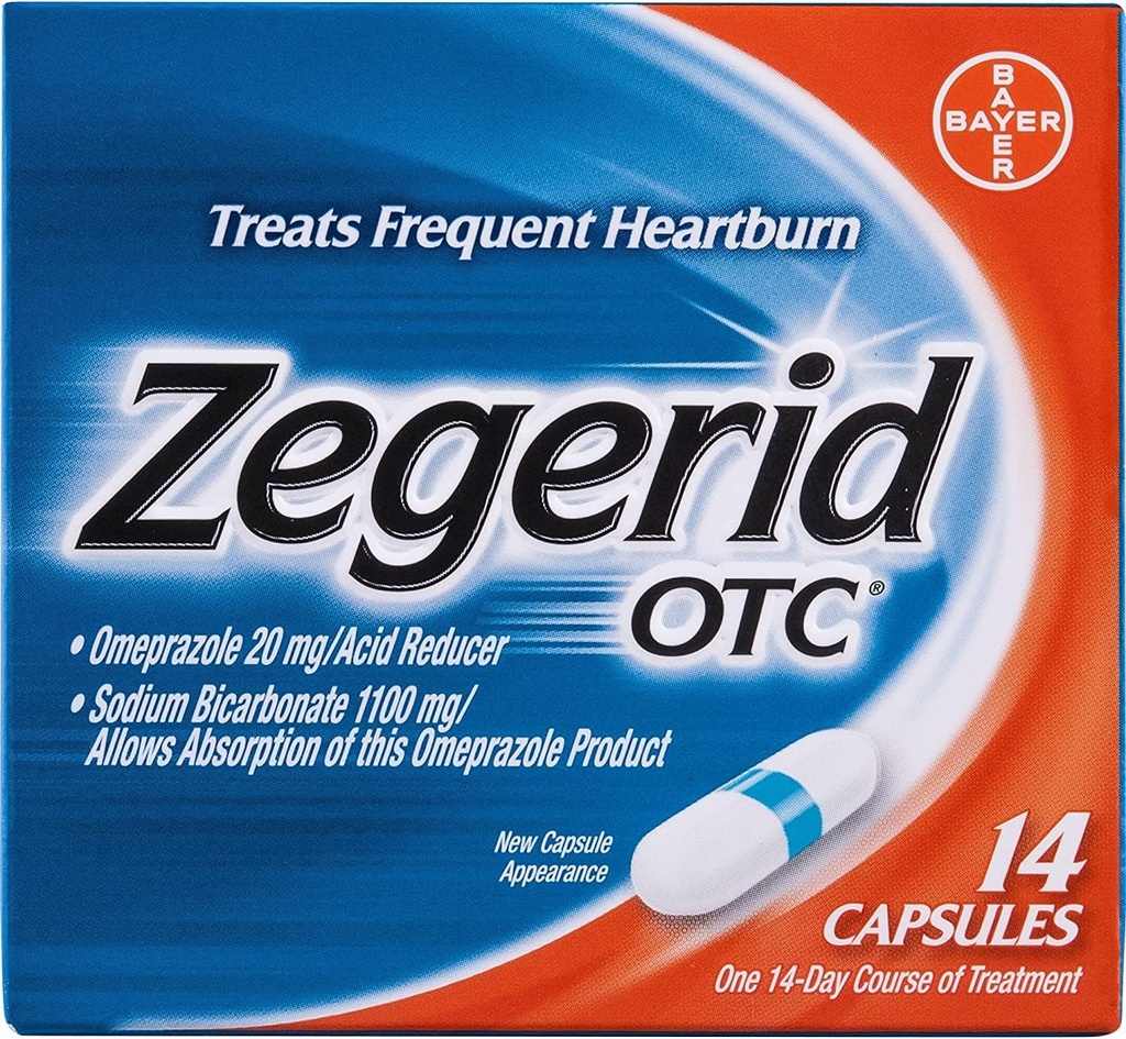 ZEGERID OTC CAPS 14 Kapsler (2 pakker)
