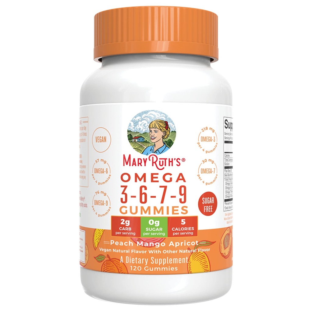 Mary Ruth 's Omega 3-6-7-9 Gummies, 120 CT