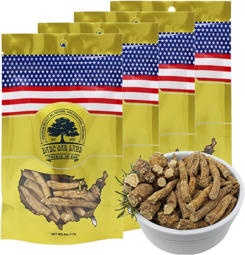 Amerikansk Ginseng Slices fra Wisconsin (Sliced Ginseng Root Wisconsin Grown! De fleste mennesker bruger det til at gøre Ginseng te! Godt for Sundhed! (Amerikansk Ginseng Stor Branch, 4 pakker af 1 Pound)