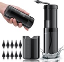 Ear Wax Removal - Electric Ear Cleaner, Ear Rengøring Kit med 5 trykmåtter, Sikker og effektiv Øre Rengøring Værktøj, Ear Vanding Flushing System med USB Genopladelig