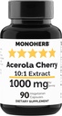 MONOHERB Acerola Cherry Extract 1000 mg - 90 Kapsler