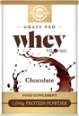 Solgar Whey To Go Protein Powder, Chokolade, 42 oz - Isolere og koncentrere - Blander nemt for Glat Smag - Glutenfri - 20g Protein per servering