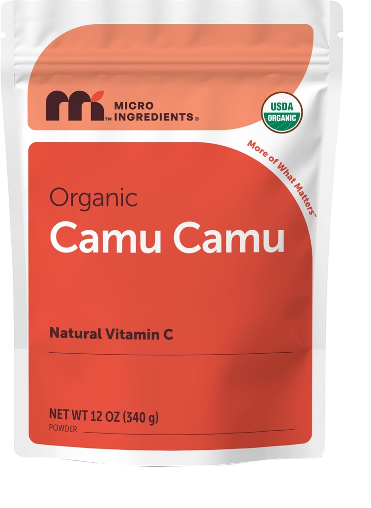 Organic Camu Camu Powder, 12 oz ekskl. 124; High Natural Vitamin C Level