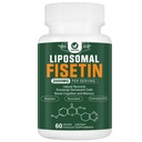 Liposomal Fisetin Supplement, 2000MG, 98% Pure Fisetin Polyphenoler Antioxidanter, med Quercetin, TMG og Resveratrol, for sund aldring, kognitiv support, 60 kapsler