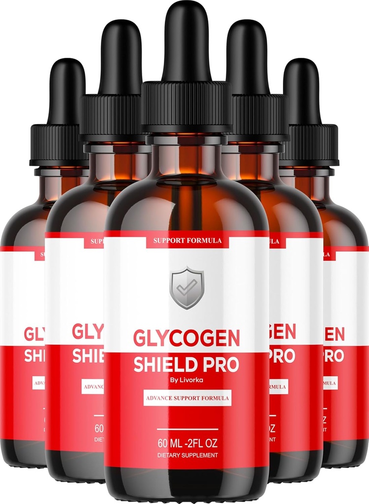 (5 Pack) Glycogen Shield Pro - Glycogen Shield Pro Drops, GlycogenShield Pro Drops, GlycogenShield Pro Support, Glycogen Shield Pro Support, Glycogen Shield Pro Supplement, 5 flasker til 150 dage