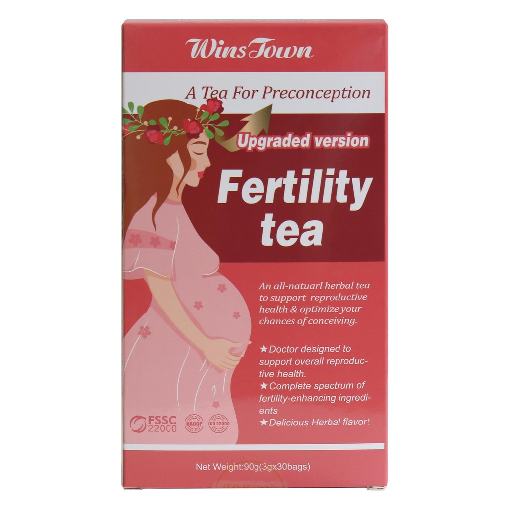 Fertilitet Tea for kvinder Preconception, Understøtter Ovulation, Conception & Hormonal Balance, 30 Tea Tasker